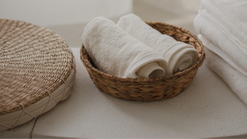 Toallas y detalles del spa